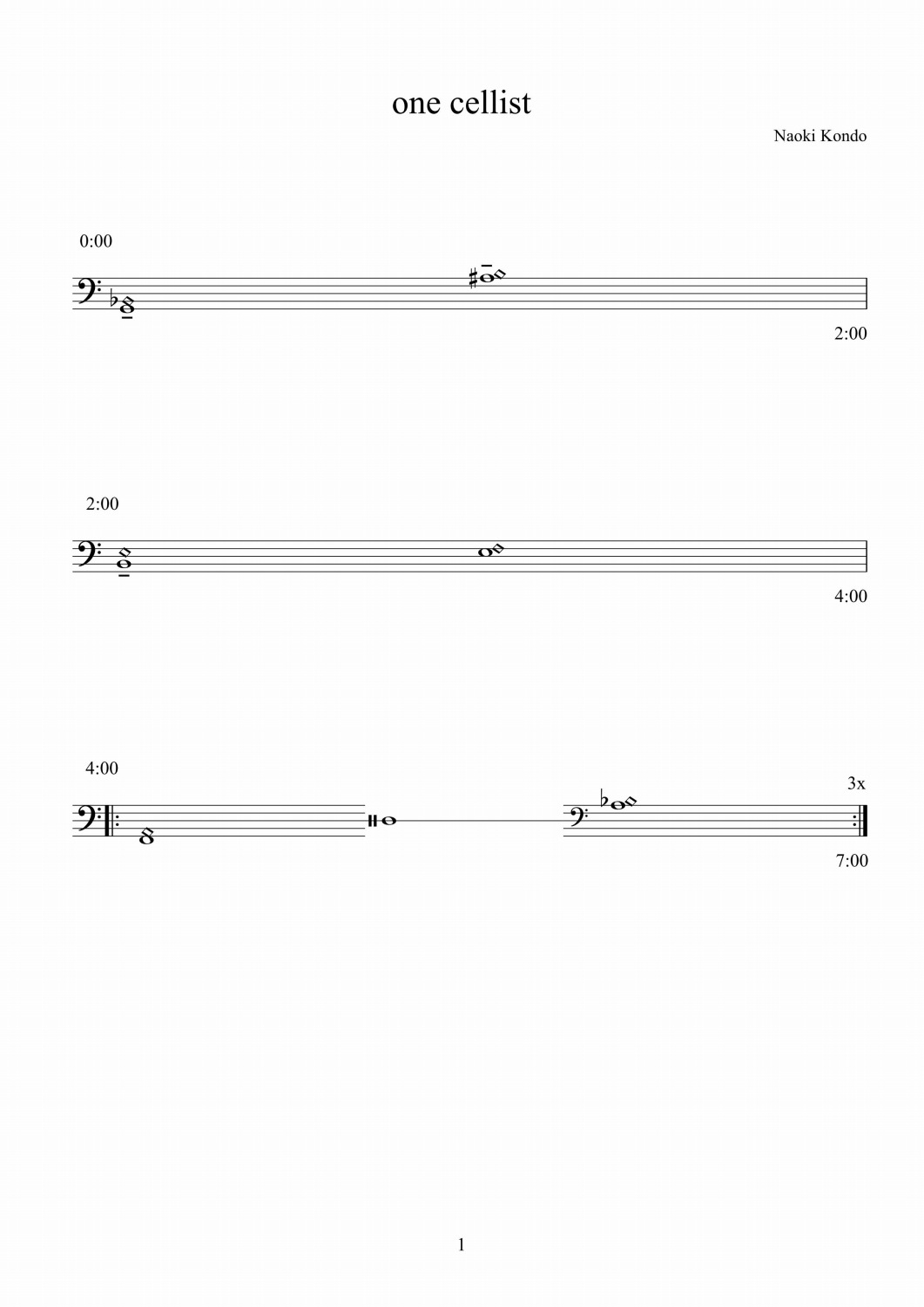 page 1 of score